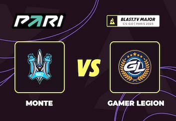 Клиент PARI поставил почти 400 000 рублей на выход GamerLegion в полуфинал BLAST.tv Paris Major 2023 по CS:GO
